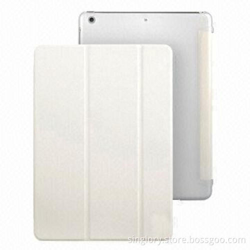 Multi-fold PU Leather Cases for iPad Air with Holder, Various Colors Available